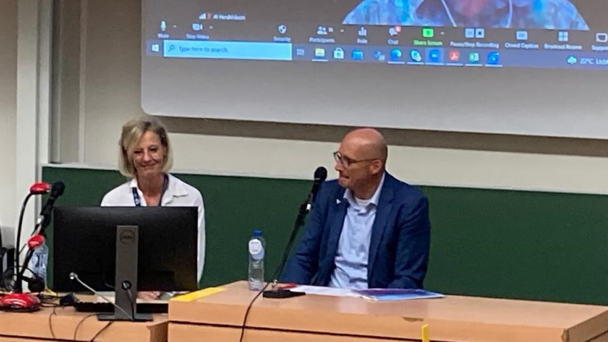 Elisabeth Callens presents at Pharma Logistics Masterclass at the University of Antwerp